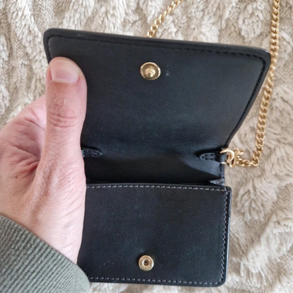 Coach mini wallet on a chain leopard print - Picture 5 of 5